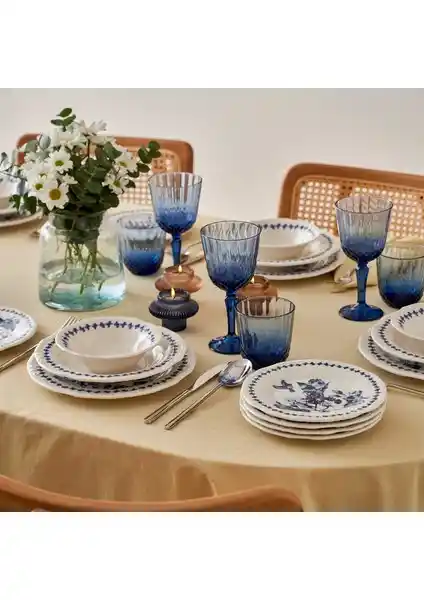 Bella Maison Vanessa Porselen 24 Parça Yemek Takımı Modern ve Dayanıklı Tasarımıyla Günlük Kullanım İçin Uygun