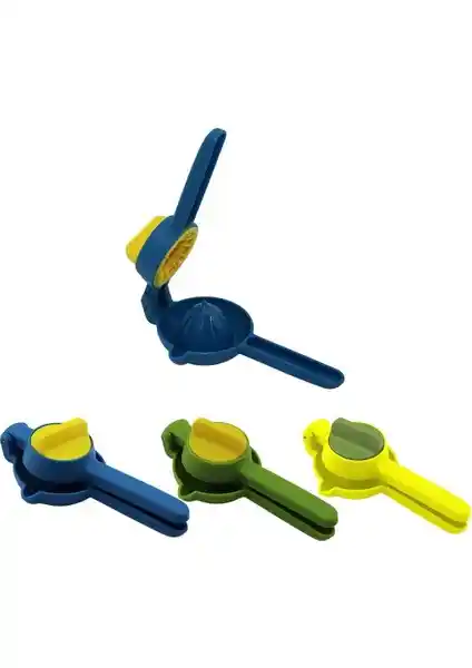 Çevir Sık Anahtarlı Renkli Plastik Meyve Sıkacak Pratik ve Güvenli Kullanım Sağlayan Mutfak Aracı