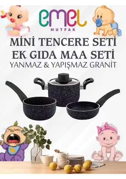 Emel 12 cm Mini Tencere Seti: Şık ve Dayanıklı Mutfak Gereçleri Tasarımı ve Özellikleri