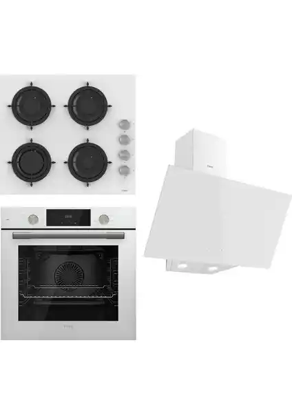 Ferre Flowart Serisi Beyaz Mutfak Setiyle Modern ve Fonksiyonel Mutfağınıza Şıklık Katın