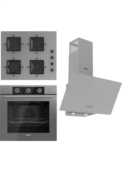 Ferre Fryart Basic SS Serisi Gri Mutfak Seti Modern Tasarım ve Fonksiyonellik