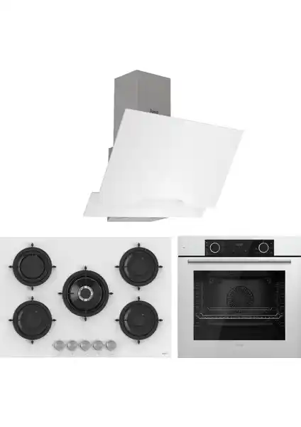 Ferre Fryart Rs Serisi Beyaz Ankastre Mutfak Seti Gelişmiş Fonksiyonlar ve Şık Tasarım