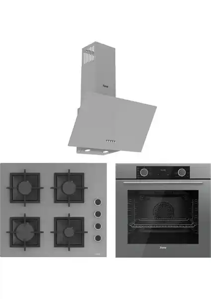 Ferre Fryart Serisi Gri 3’lü Ankastre Set ve Mutfak Ünitesi Özellikleri ve Avantajları