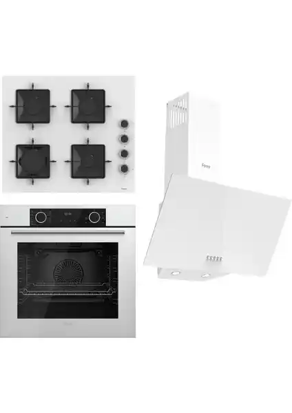 Ferre Fryart Ss Serisi Beyaz Mutfak Seti Modern Tasarım ve Gelişmiş Özellikler