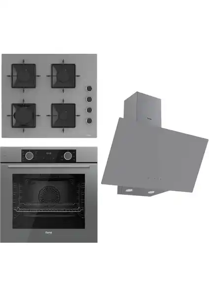 Ferre Fryart Ss Serisi Gri Mutfak Seti Modern Tasarım ve Fonksiyonellik Bir Arada