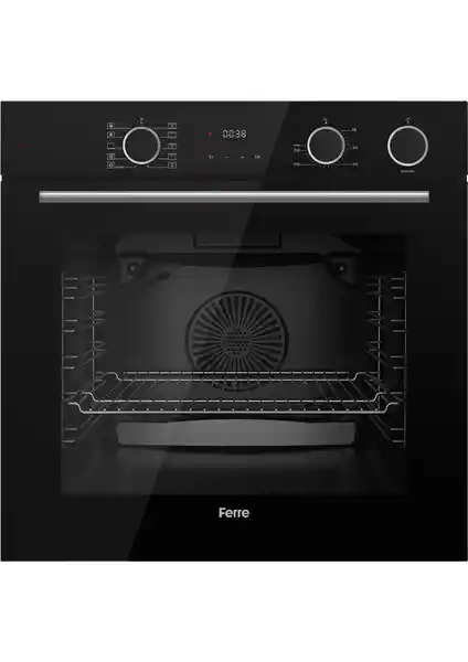 Ferre XE64CS Steamart&fryart Serisi Siyah Ankastre Fırın Modern Mutfaklar İçin Çok Fonksiyonlu Teknoloji