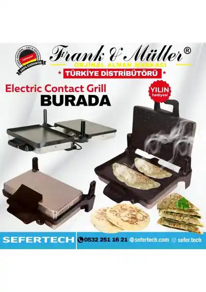 Frank & Müller Silex Elektrikli Izgara: Çok Yönlü ve Dayanıklı Mutfak Aleti Özellikleri