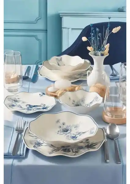 Güral Porselen Nesrin 24 Parça Modern Yemek Takımı İle Şık Sofralar Yaratın