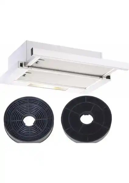 Hibsan Beyaz Sürgülü Aspiratör: Modern ve Fonksiyonel Mutfak Çözümü