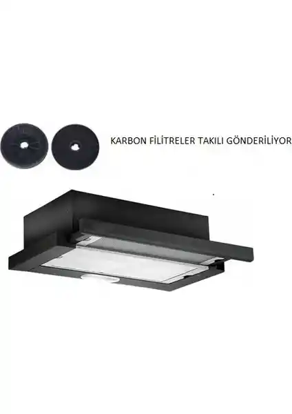 HİBSAN Çift Motor Siyah Aspiratör ve Karbon Filtre ile Bacasız Kullanım Özellikleri ve Avantajları