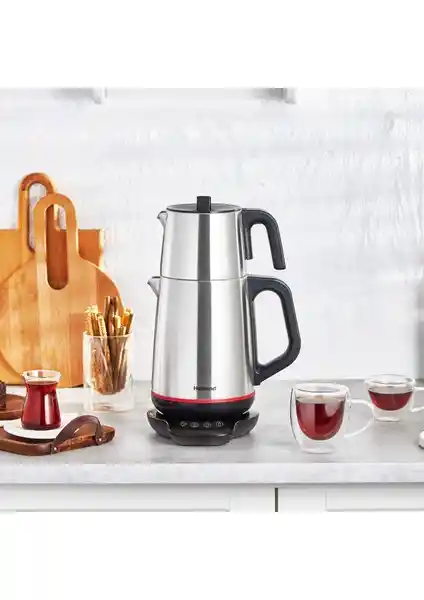 Homend 1708 Royaltea Paslanmaz Çelik Çay Makinesi Güçlü Performans ve Modern Tasarım