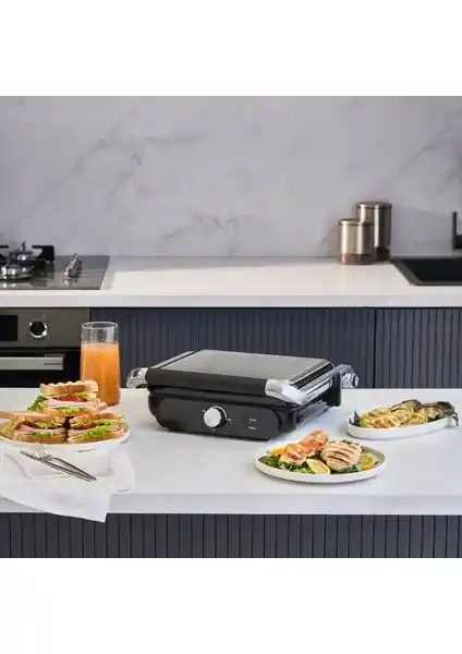 Homend Grilliant 1366H Çok Fonksiyonlu Çıkarılabilir Plakalı Tost ve Izgara Makinesi