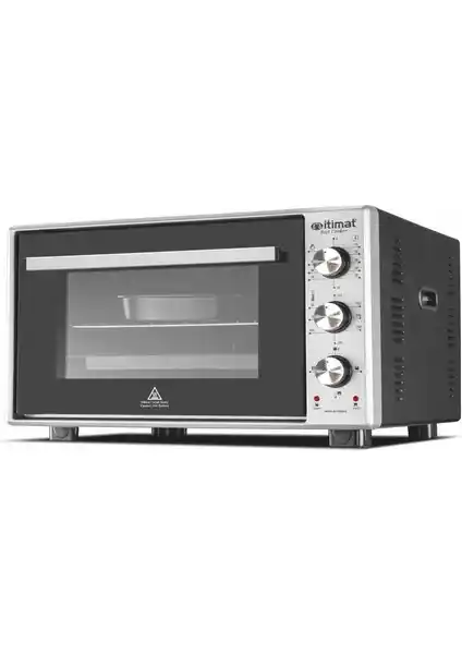 İtimat 8022 50LT Inox Köşeli Fırın: Modern ve Güvenilir Mutfak Çözümü
