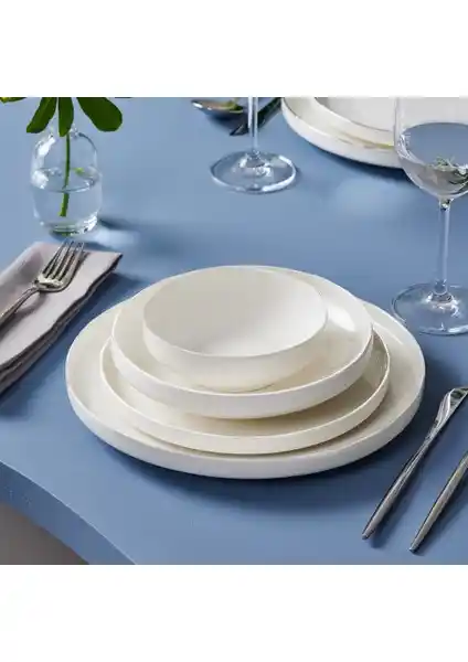 Karaca Stream Bone Saturn 24 Parça 6 Kişilik Yemek Takımı Şıklık ve Dayanıklılık Sunar