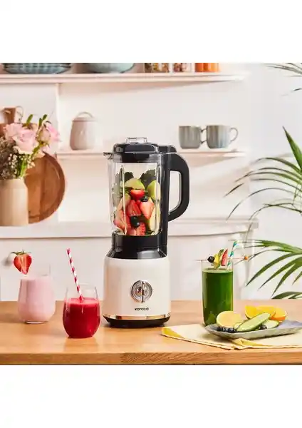 Karaca Vintage Craft Smoothie Blender Cream 600 W ile Şık ve Güçlü Mutfak Deneyimi