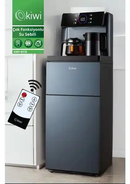 Kiwi KWP-8570 Dijital Uzaktan Kumandalı Çay Demleme ve Su Isıtma Fonksiyonlu Su Sebili