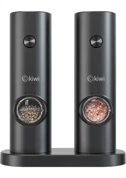 Kiwi Pilli Işıklı Tuz ve Karabiber Değirmeni: Şık ve Pratik Mutfak Aksesuarı