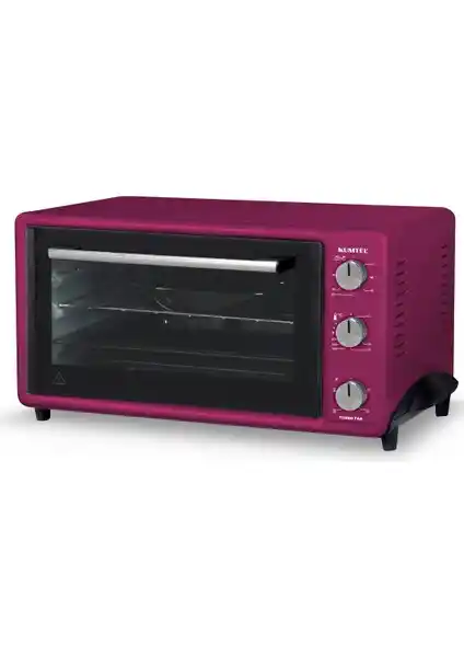 Kumtel Fuşya Turbo 40 Litre Mini Fırın LX-3525: Estetik ve İşlevsellik Bir Arada
