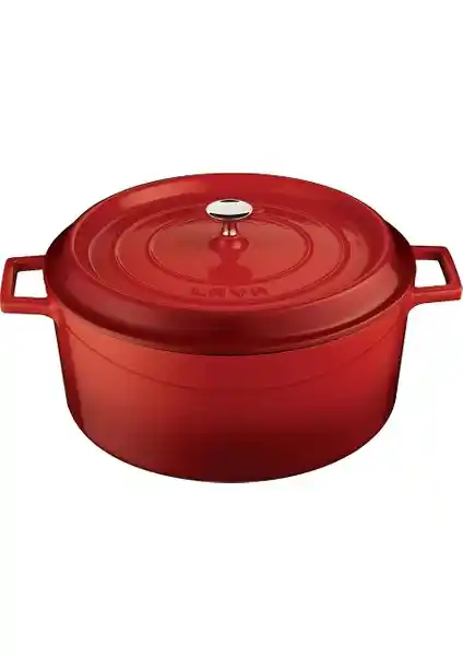 Lava Trendy Yuvarlak Döküm Demir Tencere: Dayanıklı ve Şık Mutfak Gereci Seçeneği