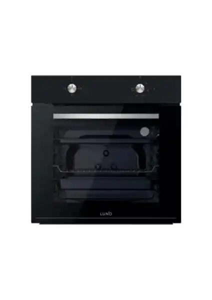 Luno F6501B02 Ankastre Fırın Siyah, Geniş İç Hacimli ve Enerji Verimli Tasarım