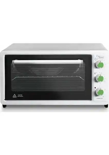 Luxell LX-3675 Usta Börekçi 40 Lt Mini Fırın Yeşil Elma Renk ile Çok Yönlü Pişirme Cihazı