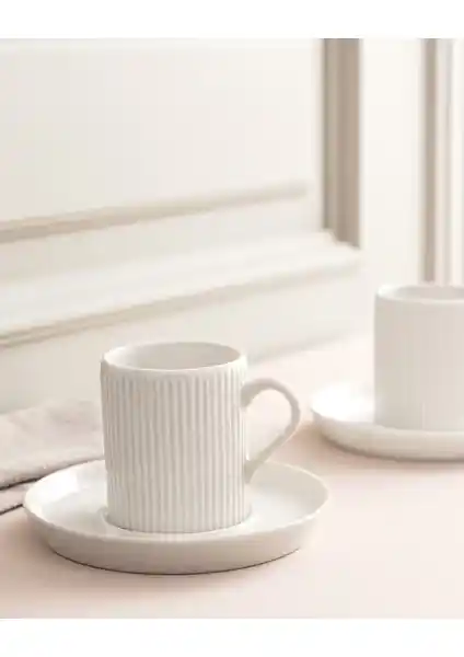 Madame Coco Ligne 2'li Kahve Fincan Seti: Şık ve Fonksiyonel Porselen Kahve Takımı