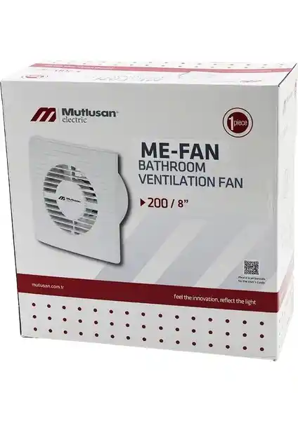 Me-Fan 2008 İnç Banyo ve Tuvalet Havalandırma Aspiratörü - Enerji Verimli ve Yüksek Performanslı