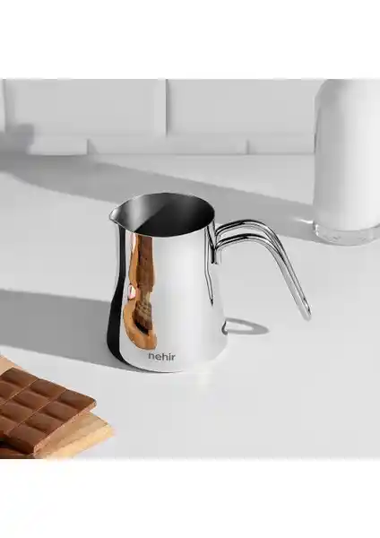 Nehir Everest Mini 500 ML Çelik Sütlük Modern ve Dayanıklı Mutfak Gereçleri