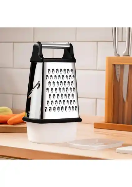 Nehir Paslanmaz Çelik Oval Hazneli Rende: Dayanıklı ve Çok Fonksiyonlu Mutfak Gereci