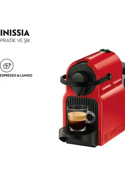 Nespresso İnissia C40 Kırmızı Kahve Makinesi: Şık ve Pratik Kullanım İçin Uygun