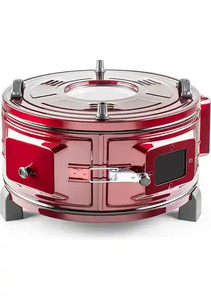 Şamdan Lüx Termostatlı Döner Yuvarlak Fırın 1004: Kontrollü Pişirme ve Modern Tasarım