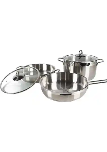 Serenk Modernist 5 Parça Çelik Tencere ve Tava Seti ile Mutfakta Şıklık ve Dayanıklılık