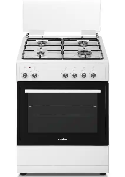 Simfer 1241 A Enerji Sınıfı 65 Litre Gazlı Fırın ve Dört Gözüyle Modern Mutfak Çözümü