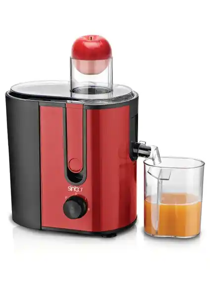 Sinbo SJ-3143 Kırmızı Katı Meyve Sıkacağı ile Sağlıklı ve Pratik Meyve Suyu Deneyimi