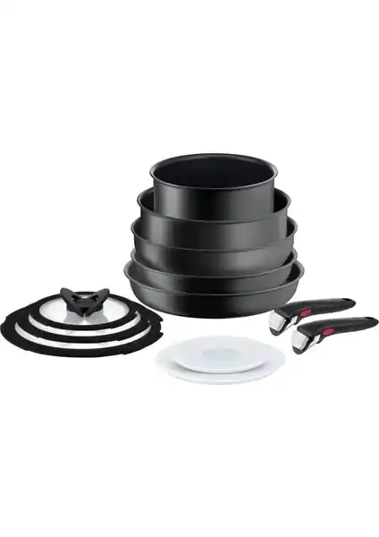 Tefal Titanyum 3X Ingenio Ultimate 12 Parça Tava ve Tencere Seti Günlük Kullanım İçin Uygun