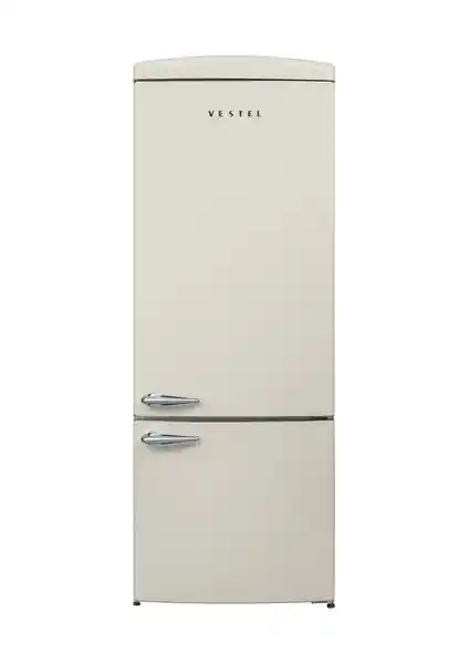 Vestel Retro NFK52211 Bej 471 Lt No-Frost Buzdolabı Modern Tasarım ve Yüksek Performans