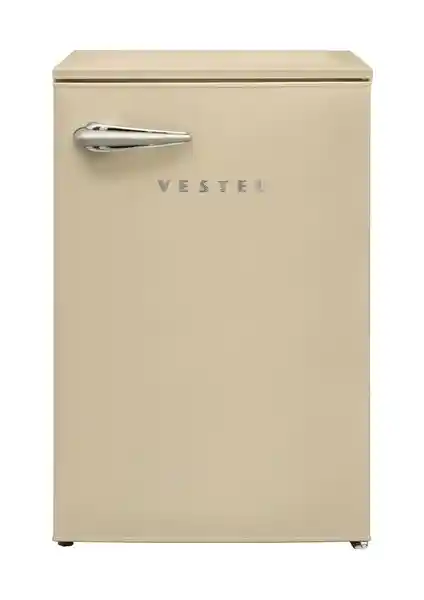 Vestel Retro SB14411 Bej Mini Buzdolabı 121 Litre Enerji Verimli ve Şık Tasarım