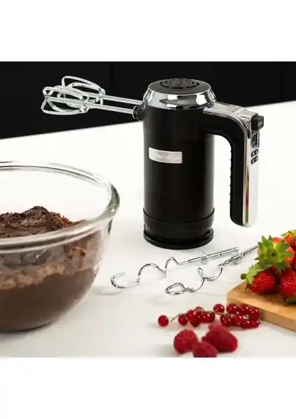 Westinghouse Retro Siyah El Mikseri WKHM250 – Şık ve Fonksiyonel Mutfak Aleti
