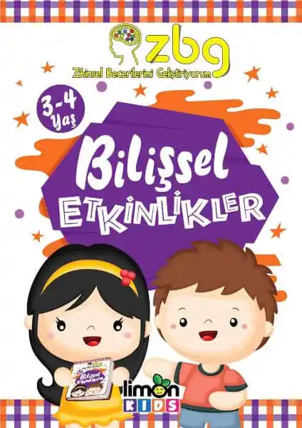 3-4 Yaş Çocuklar İçin Bilişsel Etkinlikler ve Gelişim Kaynağı Kitap