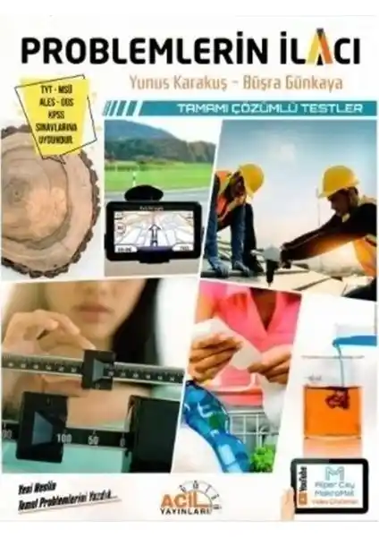 Acil Yayınları Problemlerin İlacı Tamamı Çözümlü Testler Sınava Hazırlık İçin Güncel Kaynak