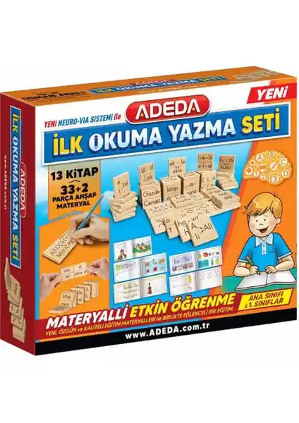 Adeda İlk Okuma Yazma Seti: 6-8 Yaş Çocuklar İçin Eğitici ve Eğlenceli Öğrenme Seti