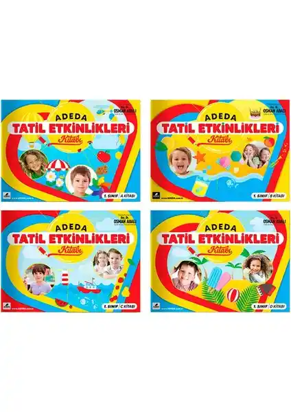 Adeda Yayıncılık 1. Sınıf Tatil Etkinlikleri Kitabı Çocukların Gelişimini Destekleyen Eğitim Kaynağı