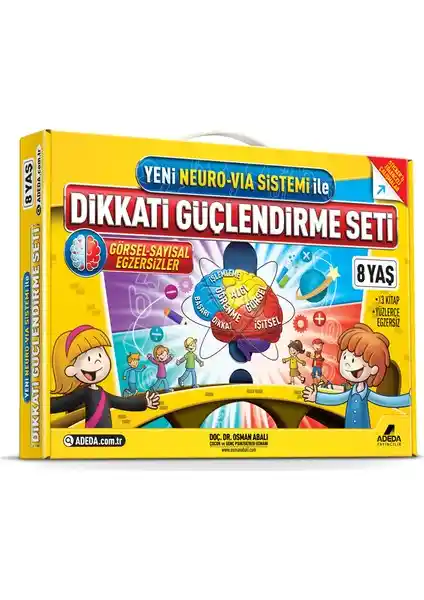 Adeda Yayıncılık Dikkati Güçlendirme Seti: 6-8 Yaş Çocuklar İçin Bilişsel ve Dikkat Geliştirici Etkinlikler
