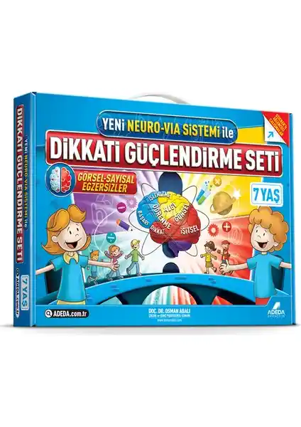 Adeda Yayıncılık Dikkati Güçlendirme Seti 7 Yaş Çocuklar İçin Bilimsel ve Eğlenceli Eğitim Aracı