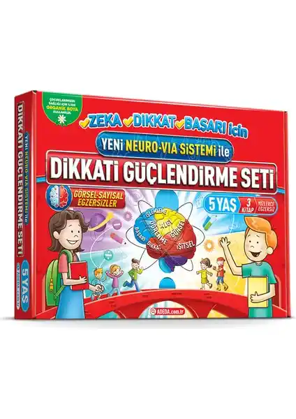 Adeda Yayıncılık Dikkati Güçlendirme Seti Çocukların Dikkat ve Zeka Gelişimini Destekler