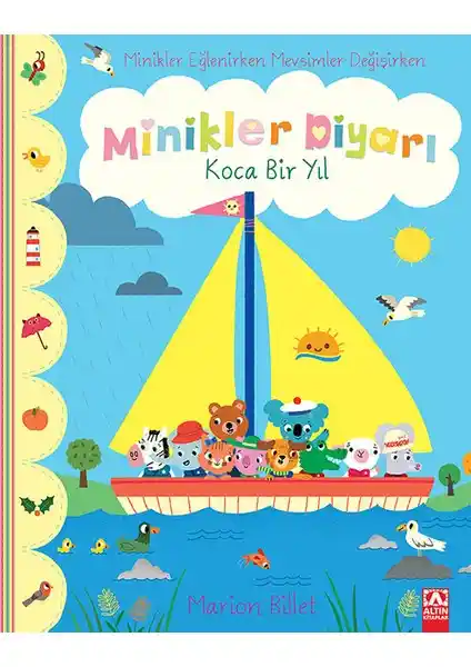 Altın Kitaplar Minikler Diyarı Koca Bir Yıl Çocuklar İçin Eğlenceli ve Öğretici Kitap