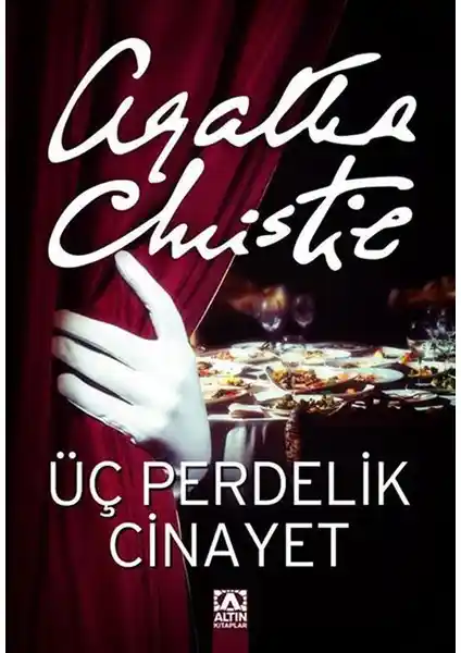 Altın Kitaplar tarafından yayımlanan Üç Perdelik Cinayet, Agatha Christie'nin klasik polisiye romanı