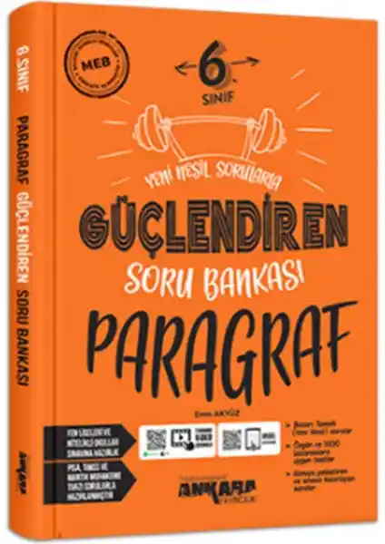 Ankara Yayıncılık 6. Sınıf Paragraf Güçlendiren Soru Bankası Detaylı İnceleme ve Değerlendirme