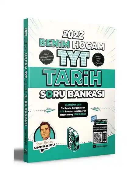 Benim Hocam Yayınları TYT 2022 Tarih Soru Bankası Ücretsiz ve Güncel İçeriklerle Hazırlık