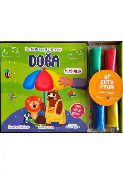 Bi Kutu Oyun İlk Oyun Hamuru Kitabım Doğa Temalı Çocuk Eğitici ve Yaratıcı Seti